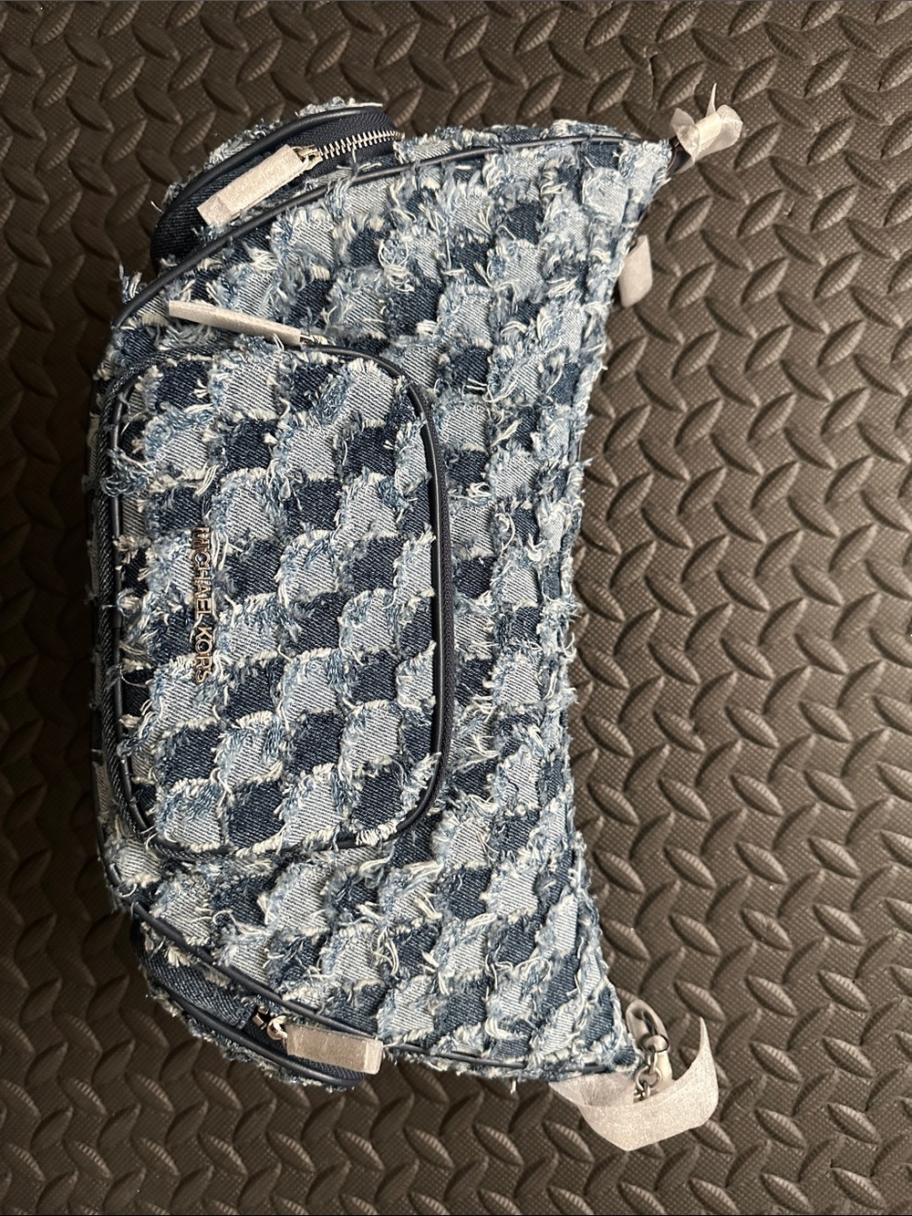 Michael Kors Patchwork Denim Convertible Shoulder Bag in Blue - Picture 4 of 6